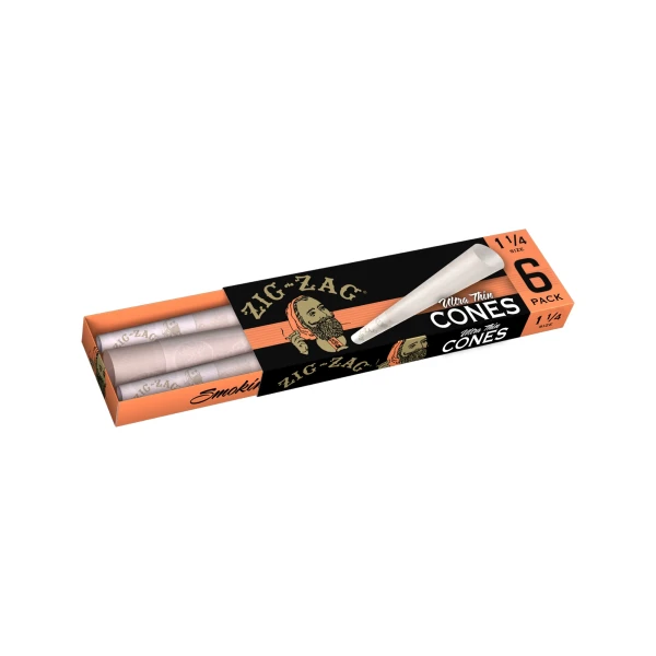 Zig-Zag 1 1/4 ultra-thin cones 6PK