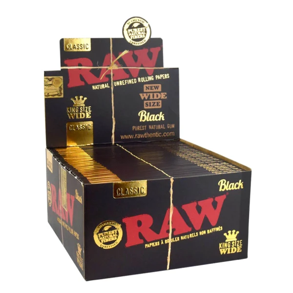 Raw Black King Size Wide Papers