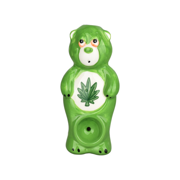 Wacky Bowlz Stoner Bear Ceramic Hand Pipe