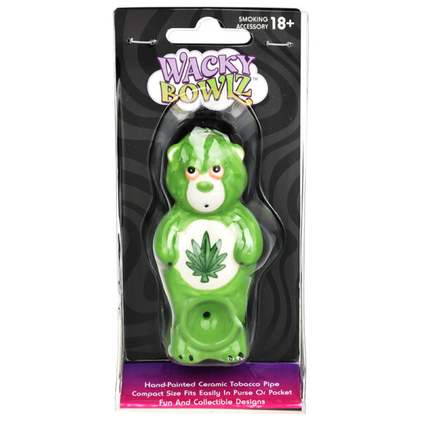 Wacky Bowlz Stoner Bear Ceramic Hand Pipe - Image 3