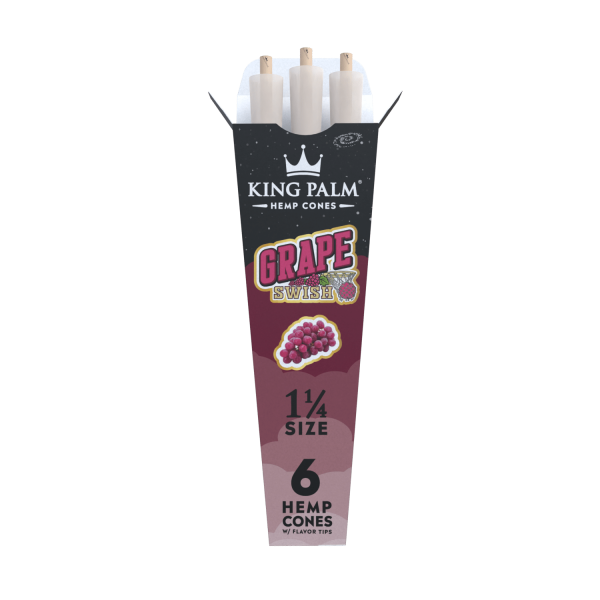 King Palm Hemp Cones Grape Swish 1 1/4