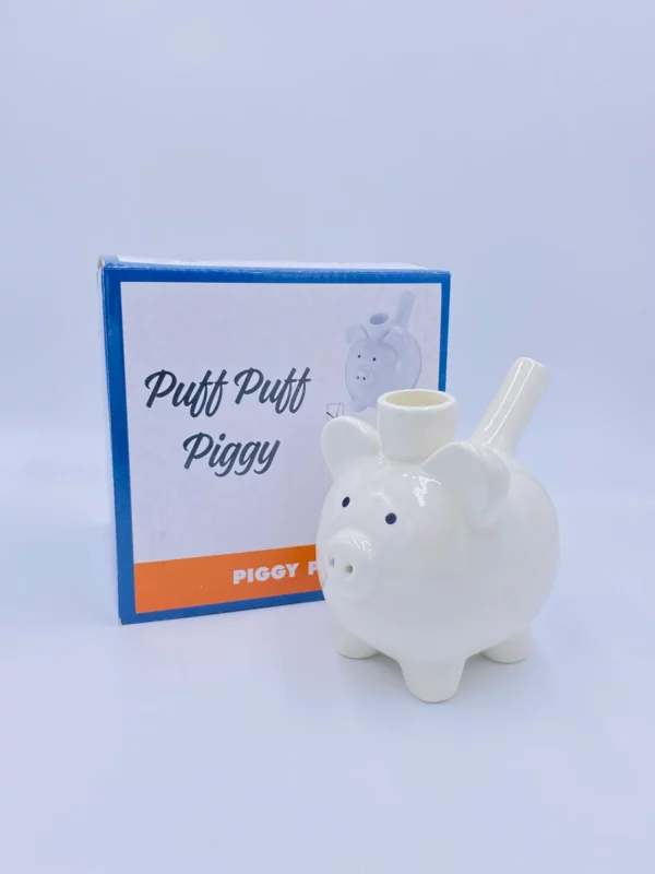 Pig Novelty Pipe White - Image 3