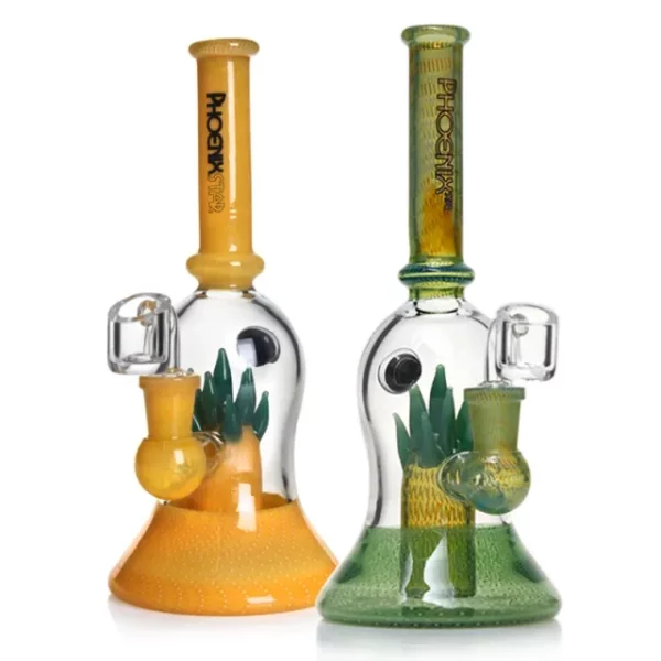 Phoenix Glass Pineapple Perc Bong - Image 2