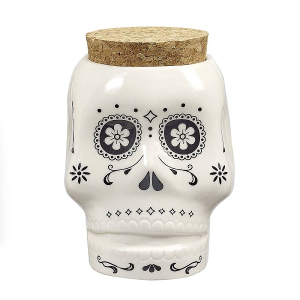 Sugar Skull Stash Jar