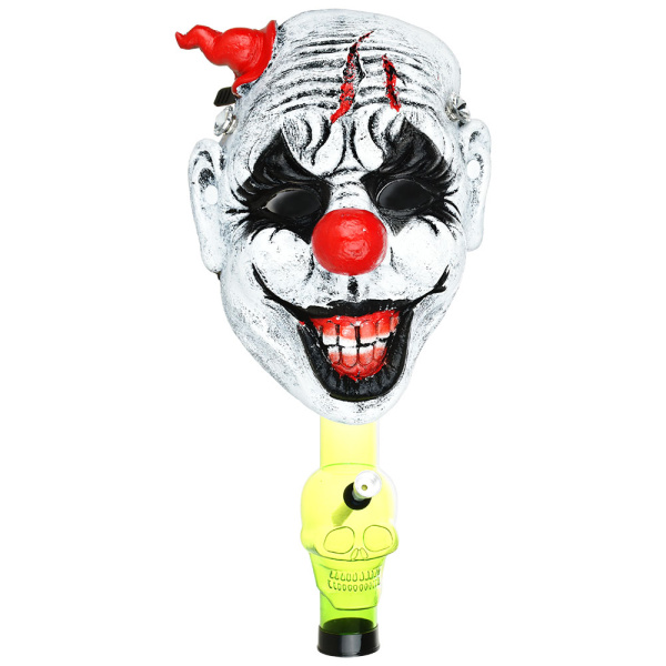 Creepy Clown Gas Mask w/ Acrylic Water Pipe