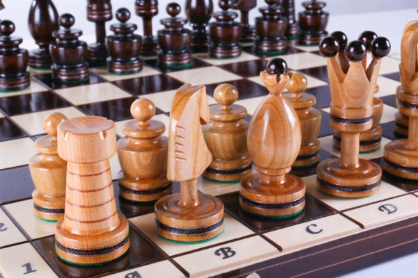 20" king's inlaid chess set - Image 2