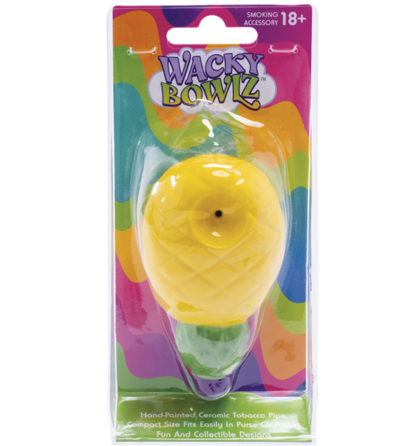 Wacky Bowlz Pineapple Ceramic Hand Pipe - Image 3