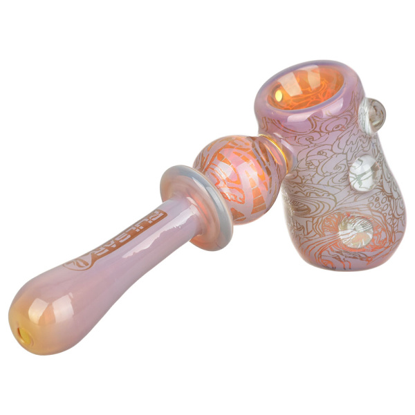 Pulsar Inside Print Glass Hammer Bubbler Melting Shrooms - Image 3