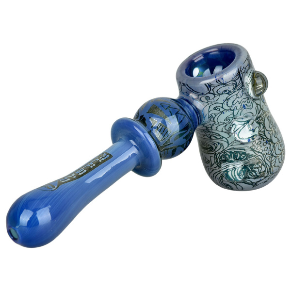 Pulsar Inside Print Glass Hammer Bubbler Melting Shrooms - Image 4