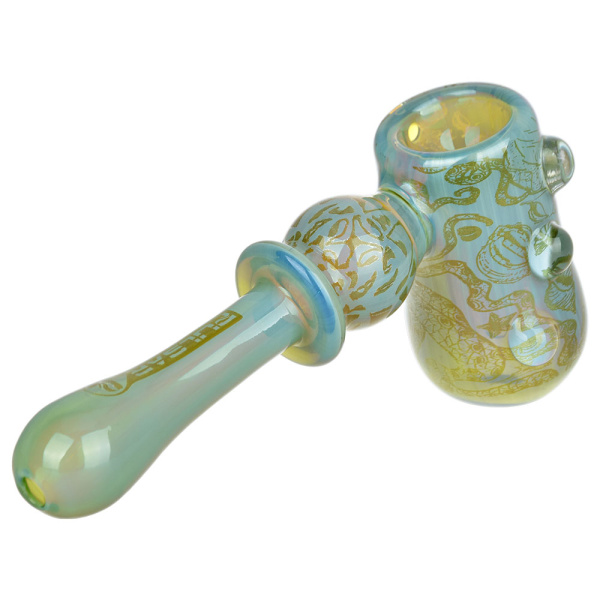 Pulsar Inside Print Glass Hammer Bubbler Octopus - Image 4