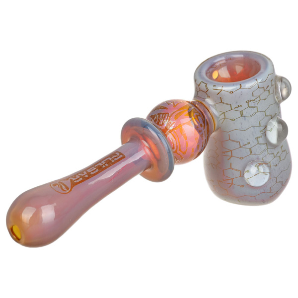 Pulsar Inside Print Glass Hammer Bubbler THC Blueprint - Image 3